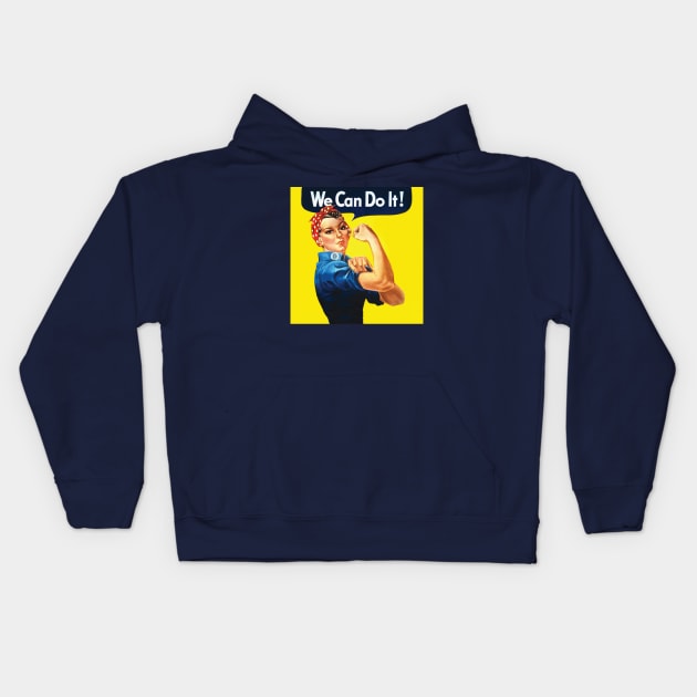 We Can Do It - Rosie the Riveter Kids Hoodie by Great North American Emporium